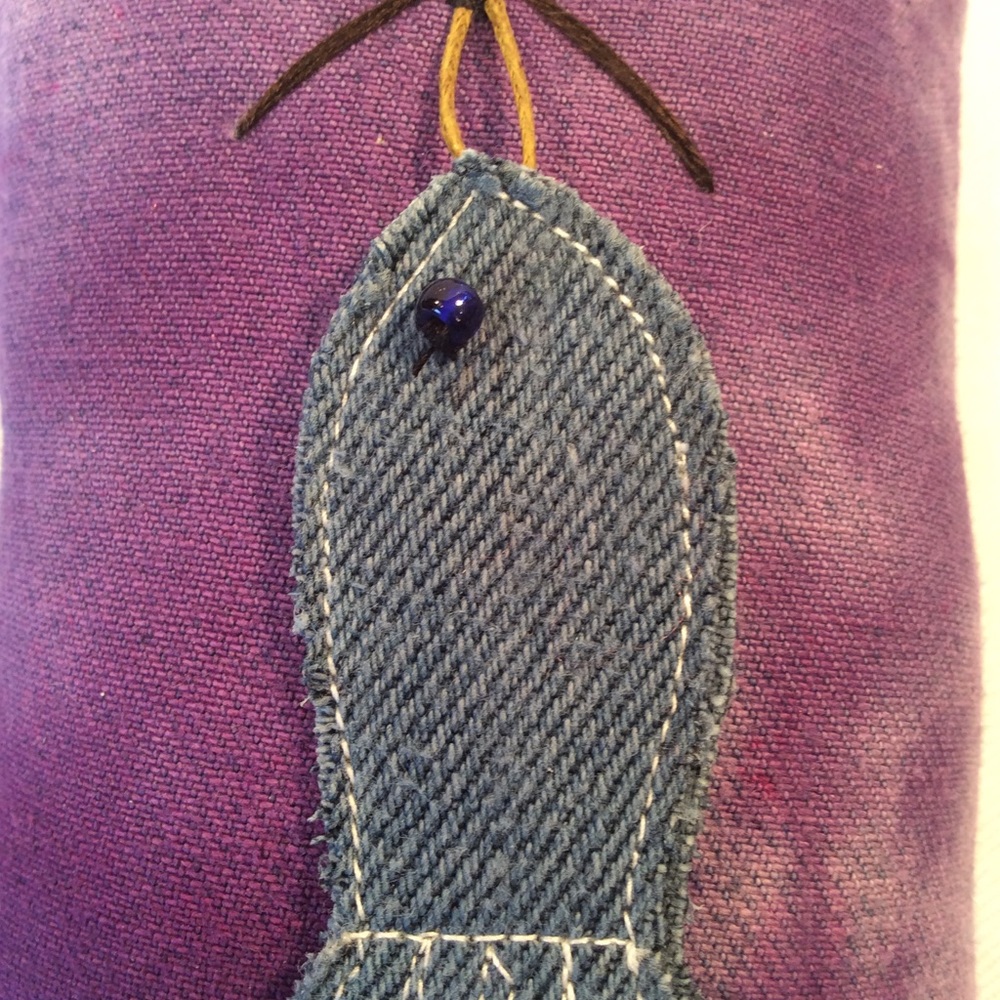 Boutique: Purple handmade cat stuffed animal - Picture 11 of 12